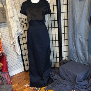 Derek Lam Ruffle Detail Satin Gown